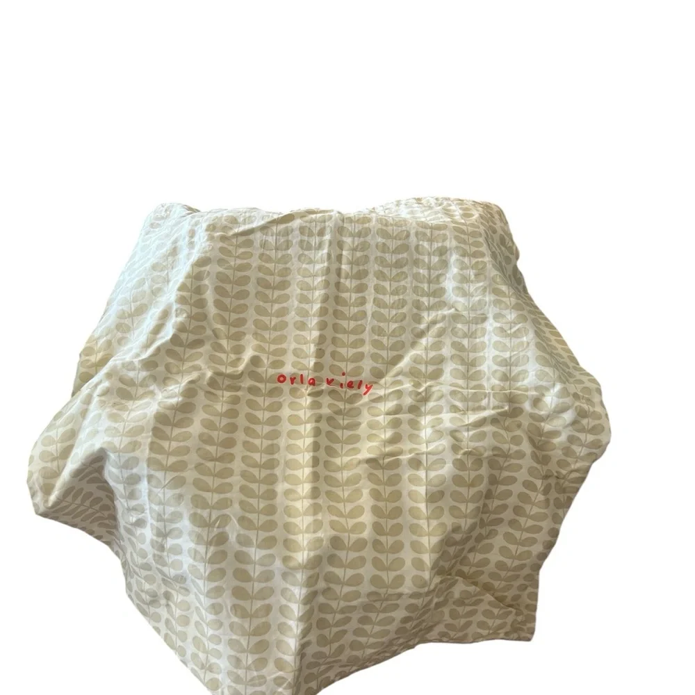 Orla Kiely Tan Leather Crossbody with Green Detailing - Picture 12 of 16